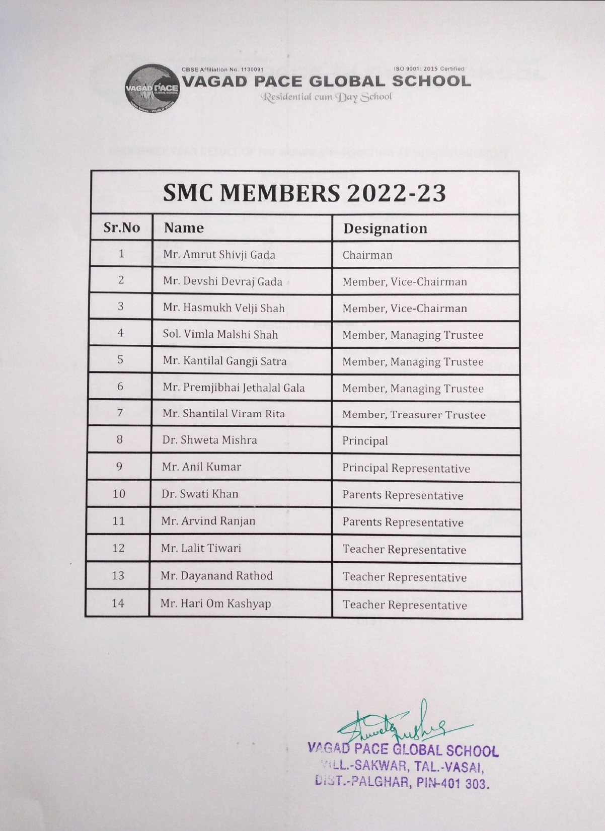 School Management Committee